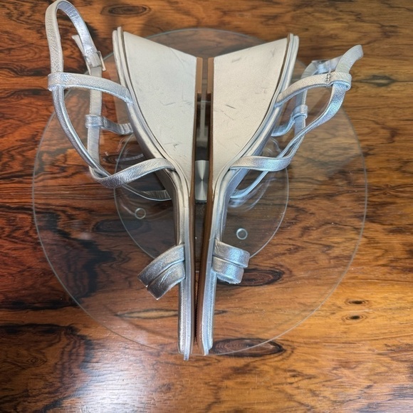 Caslon Paola Wedge Sandal in Silver metallic size 9.5 - Picture 14 of 16
